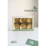 Varbifırsat 6’lı Gold Metal Çerezlik ve Sunum Kase Hediye Kutulu Set – Atıştırmalık, Sosluk, Şekerlik, Şamdan