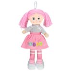 Vardem 37 cm Pembe Bez Bebek