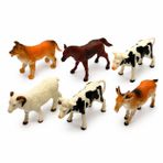 Vardem 6 Parça 5 inch Hayvan Seti, Çiftlik Dinozor Vahşi ve Deniz Hayvanları Figür Oyuncakları, Çocuklar İçin Eğitici Hayvan Tanıma ve Rol Yapma Oyun Seti SH-7101-2-3-4 (ÇİFTLİK)