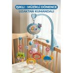 Vardem Işıklı Müzikli Kumandalı Bebek Dönencesi Bıb-698-84 Mavi
