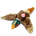 Vardem Koş Getir Sesli Peluş Ördek Köpek Oyuncağı 37 cm kahverengi