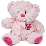 Vardem Love Kalp Desenli Pembe Ayı Peluş
