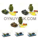 Vardem N648/2232B Uzaktan Kumandalı 1:77 Pilli Işıklı Tank
