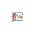 VARDEM OYUNCAK BIB6016- Vardem Piyanolu Bebek Yürüteci ve Tavşan Desenli Kırmızı Oyun Halısı 2 in 1