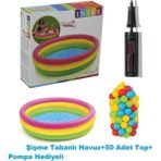 Vardem Oyuncak Çocuk Havuz 50 Adet Havuz Topu +Pompa Hediyeli 114 X25 cm - Renkli