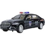Vardem Oyuncak Işıklı Sesli Kapıları Açılan Çekbırak Mercedes Polis Arabası Özel Yapım - Siyah