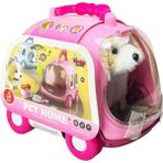 Vardem Oyuncak JND-6802 Taşıma Araba Çantalı Hareketli Pilli Köpek Seti