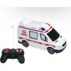 Vardem Oyuncak Uzaktan Kumandalı Ful Fonksiyon Ambulans, Polis, Itfaiye ve Jandarma Araçları - Beyaz - Kırmızı