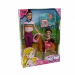 Vardem Oyuncak WG-115162 Kutulu 29 cm Atlı Kızı ve Anne Bebek