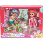 Vardem Oyuncak WL-55856 Kaykaylı ve Bisikletli Nini Love Bebek