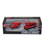 Vardem Oyuncak XFD1077 Kutulu Çek Bırak Die-Cast Minibüs ve Helikopter