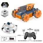 Vardem Şarjlı Işıklı Ufo Avcısı ve Akrobatik Tank Araba 360 Dönen Uzaktan Kumandalı Full Fonksiyon