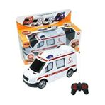 Vardem Uzaktan Kumandalı Ambulans 20 cm Full Fonksiyon Beyaz Araba 3+ Yaş İçin Dayanıklı Oyuncak