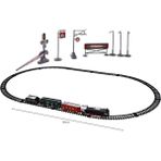 Vardem Uzaktan Kumandalı Işıklı Hızlı Tren Seti 49 Parça – 265 cm Raylı Elektrikli Oyuncak Tren - Beyaz - Mavi