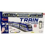 Vardemuzaktan Kumandalı 49 Parça Işıklı 265 cm Express Mavi Renk Tren Set