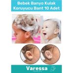 Varessa Özel Güvenli Üretim Güvenli Su Kaçırmaz Yumuşak Bebek Banyo Kulak Koruyucu Şeffaf Bant 10 Adet - Çok Renkli
