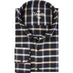 Varetta Büyük Beden Erkek Siyah Yünlü Kışlık Gömlek – Cepli Geniş Kesim Flanel Model - 3XL - Siyah - Bej