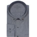 Varetta Büyük Beden Uzun Kollu Erkek Gömlek - 3XL - Gri