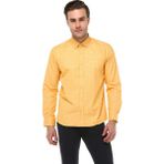 Varetta Erkek Sarı Baskılı Uzun Kol Slim Fit Gömlek