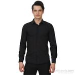Varetta Erkek Siyah Slim Fit Uzun Kol Gömlek