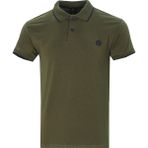 Varetta Erkek Zeytin Yeşili Polo Yaka Biyeli Yazlık Pamuklu Kısa Kollu T Shirt - 3XL