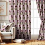 Vargottam Oda Karartma Perdeleri - Çiçek Desenli, 2 Panelli Set, 42" x 96" - Grommet Üstlü Karartma Pencere/Kapı Perdeleri Yatak Odası, Çocuk Odası Ve Oturma Odası Için - Kırmızı