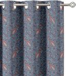 Vargottam Oda Karartma Perdeleri - Heritage Paisley Desen, 2 Panel Seti, 42" x 96" - Grommet Üstü Karartma Pencere/Kapı Perdeleri Yatak Odası, Çocuk Odası Ve Oturma Odası Için - Mavi