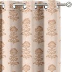 Vargottam Oda Karartma Perdeleri - Kadife Çiçeği Motif Desenli, 2 Panel Seti, 42" x 63" - Yatak Odası, Çocuk Odası Ve Oturma Odası Için Grommet Üstlü Karartma Pencere/Kapı Perdeleri - Turuncu
