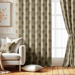 Vargottam Oda Karartma Perdeleri - Kemerli Fan Motif Desenli, 2 Panel Seti, 52" x 108" - Grommet Üstlü Karartma Pencere/Kapı Perdeleri Yatak Odası, Çocuk Odası Ve Oturma Odası Için - Beyaz