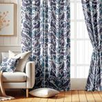 Vargottam Oda Karartma Perdeleri - Kuş Çiçek Desenli, 2 Panelli Set, 52" x 63" - Grommet Üstlü Karartma Pencere/Kapı Perdeleri Yatak Odası, Çocuk Odası Ve Oturma Odası Için - Mor