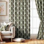 Vargottam Oda Karartma Perdeleri - Paisley Tomurcuk Desenli, 2 Panelli Set, 42" x 108" - Grommet Üstlü Karartma Pencere/Kapı Perdeleri Yatak Odası, Çocuk Odası Ve Oturma Odası Için - Yeşil