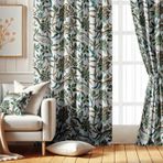 Vargottam Oda Karartma Perdeleri - Tropikal Lotus Desenli, 2 Panelli Set, 42" x 90" - Grommet Üstlü Karartma Pencere/Kapı Perdeleri Yatak Odası, Çocuk Odası Ve Oturma Odası Için - Yeşil