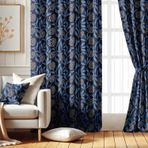Vargottam Oda Karartma Perdeleri - Yaprak Çiçek Desenli, 2 Panelli Set, 52" x 72" - Grommet Üstlü Karartma Pencere/Kapı Perdeleri Yatak Odası, Çocuk Odası Ve Oturma Odası Için - Mavi