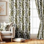 Vargottam Oda Karartma Perdeleri - Yaprak Desenli, 2 Panelli Set, 42" x 72" - Grommet Üstlü Karartma Pencere/Kapı Perdeleri Yatak Odası, Çocuk Odası Ve Oturma Odası Için - Yeşil