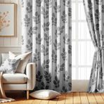 Vargottam Oda Karartma Perdeleri - Yumuşak Yaprak Desenli, 2 Panelli Set, 52" x 72" - Grommet Üstlü Karartma Pencere/Kapı Perdeleri Yatak Odası, Çocuk Odası Ve Oturma Odası Için - Beyaz