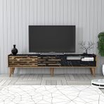 Variant Ceviz Siyah Mermer Valensiya Alt Tv Ünitesi