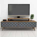 Variant City Ceviz-Mavi Tv Ünitesi