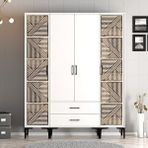 Variant Kumsal 4 Kapili (ptp) Gardrop - Beyaz / Beyaz