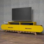 Variant Mobilya Flora Tv Unitesi - Ceviz / Sari