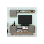 Variant Mobilya Inci Tv Unitesi - Ceviz/Mavi