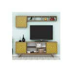 Variant Mobilya Inci Tv Unitesi - Ceviz/Sari