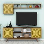 Variant Mobilya Inci Tv Unitesi - Ceviz/Sari