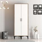 Variant Mobilya Kumsal 2 Kapılı Gardrop Ss - Ceviz - Beyaz