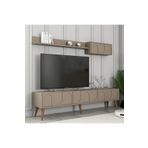 Variant Mobilya Lyon Duvar Raflı TV Ünitesi - Atlas - Ceviz
