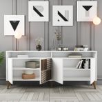 Variant Mobilya Milan Konsol - Beyaz / Beyaz - 78 x 180 x 35 cm