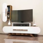 Variant Mobilya Rose Duvar Rafli Tv Unitesi - Ceviz / Beyaz