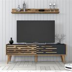 Variant Mobilya Valensiya 140CM Tv Ünitesi - Ceviz / Antrasit