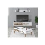 Variant Mobilya Valensiya 140cm Tv Ünitesi Ve Orta Sehpa Takımı - Beyaz