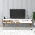 Variant Mobilya Valensiya Alt Tv Ünitesi - Ceviz / Beyaz - Ceviz - Beyaz
