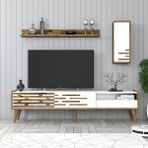 Variant Mobilya Valensiya Tv Ünitesi - Ceviz / Beyaz - Ceviz - Beyaz